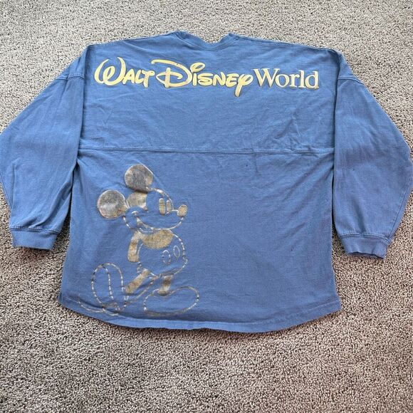 Disney Spirit Jersey Mens Extra Large Iridescent Print 50th Anniversary FLAW - Picture 1 of 16